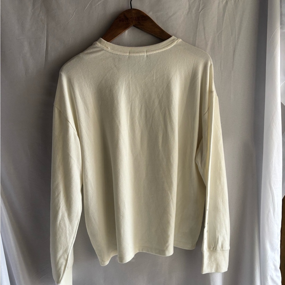 PJ Salvage Cream Top with Subtle Star Details - Picture 5 of 8